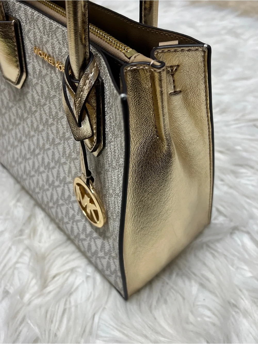 Michael Kors Mercer Medium Messenger Crossbody Satchel Purse NWT